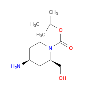 1402249-03-9 1-Piperidinecarboxylic acid, 4-amino-2-(hydroxymethyl)-, 1,1-dimethylethyl ester, (2R,4S)-rel-