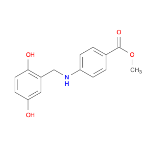 Benzoic acid, 4-[[(2,5-dihydroxyphenyl)methyl]amino]-, methyl ester