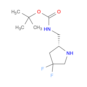 1407991-26-7 Carbamic acid, N-[[(2R)-4,4-difluoro-2-pyrrolidinyl]methyl]-, 1,1-dimethylethyl ester