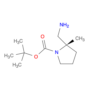 1-Pyrrolidinecarboxylic acid, 2-(aminomethyl)-2-methyl-, 1,1-dimethylethyl ester, (2S)-