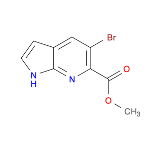 1408074-64-5 1H-Pyrrolo[2,3-b]pyridine-6-carboxylic acid, 5-bromo-, methyl ester