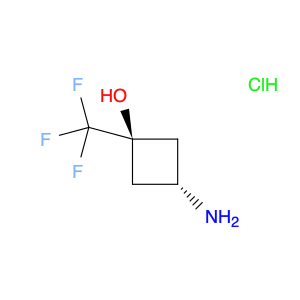 Cyclobutanol, 3-amino-1-(trifluoromethyl)-, hydrochloride (1:1), trans-