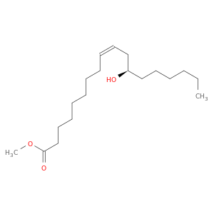 141-24-2 9-Octadecenoic acid, 12-hydroxy-, methyl ester, (9Z,12R)-