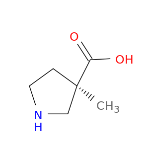 3-Pyrrolidinecarboxylic acid, 3-methyl-, (3R)-