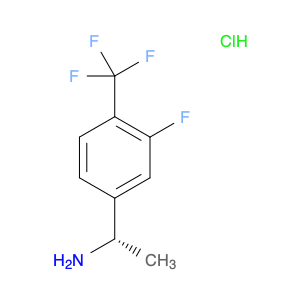 1415257-78-1 (1S)-1-[3-FLUORO-4-(TRIFLUOROMETHYL)PHENYL]ETHYLAMINE HYDROCHLORIDE