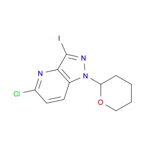 1416713-15-9 5-chloro-3-iodo-1-(oxan-2-yl)-1H-pyrazolo[4,3-b]pyridine