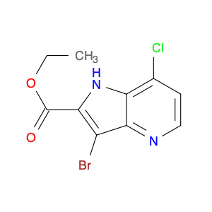 3-Bromo-8-chloro-1H-pyrrolo[3,2-b]pyridine-2-carboxylic acid ethyl ester