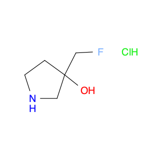 3-Pyrrolidinol, 3-(fluoromethyl)-, hydrochloride (1:1)