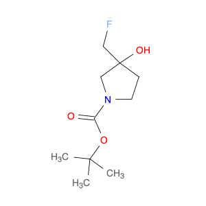 1-Pyrrolidinecarboxylic acid, 3-(fluoromethyl)-3-hydroxy-, 1,1-dimethylethyl ester