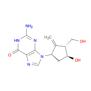 6H-Purin-6-one, 2-amino-1,9-dihydro-9-[(1S,3R,4S)-4-hydroxy-3-(hydroxymethyl)-2-methylenecyclopentyl]-