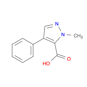 142598-53-6 1-​Methyl-​4-​phenyl-​1H-​pyrazole-​5-​carboxylic acid