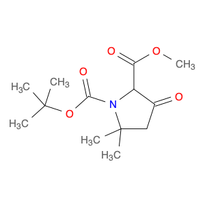 1426680-65-0 1-O-tert-butyl 2-O-methyl 5,5-dimethyl-3-oxopyrrolidine-1,2-dicarboxylate