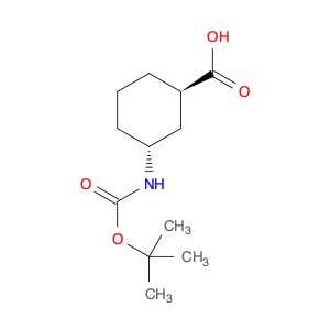 (Cyclohexanecarboxylic acid, 3-[[(1,1-dimethylethoxy)carbonyl]amino]-, (1R,3R))