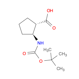 Cyclopentanecarboxylic acid, 2-[[(1,1-dimethylethoxy)carbonyl]amino]-, (1S,2S)-