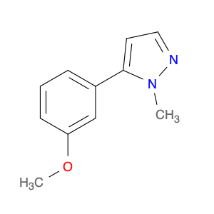 1H-Pyrazole, 5-(3-methoxyphenyl)-1-methyl-