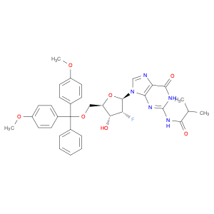 144089-96-3 Guanosine, 5'-O-[bis(4-methoxyphenyl)phenylmethyl]-2'-deoxy-2'-fluoro-N-(2-methyl-1-oxopropyl)-