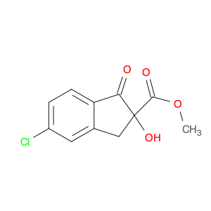 1H-Indene-2-carboxylic acid, 5-chloro-2,3-dihydro-2-hydroxy-1-oxo-, methyl ester