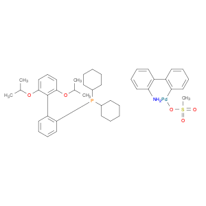 1445085-77-7 Palladium, [2'-(amino-κN)[1,1'-biphenyl]-2-yl-κC][[2',6'-bis(1-methylethoxy)[1,1'-biphenyl]-2-yl]dicyclohexylphosphine-κP](methanesulfonato-κO)-