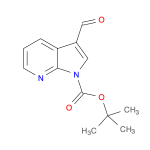 144657-66-9 1H-Pyrrolo[2,3-b]pyridine-1-carboxylic acid, 3-formyl-, 1,1-dimethylethyl ester