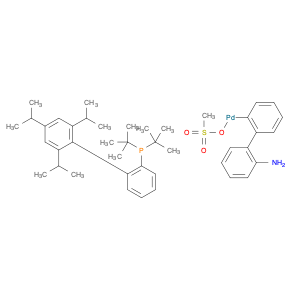 1447963-75-8 Palladium, [2'-(amino-κN)[1,1'-biphenyl]-2-yl-κC][bis(1,1-dimethylethyl)[2',4',6'-tris(1-methylethyl)[1,1'-biphenyl]-2-yl]phosphine](methanesulfonato-κO)-