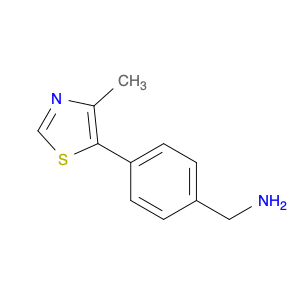 1448189-30-7 [4-(4-methyl-1,3-thiazol-5-yl)phenyl]methanamine