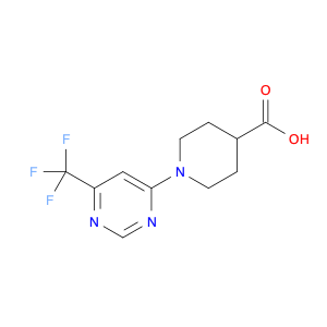 1-[6-(Trifluoromethyl)pyrimidin-4-yl]piperidine-4-carboxylic acid