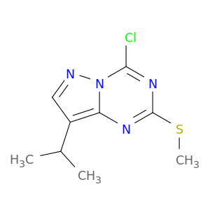 1453186-96-3 4-chloro-8-isopropyl-2-(methylthio)pyrazolo[1,5-a][1,3,5]triazine