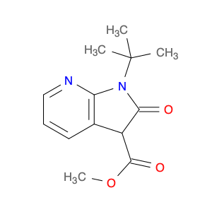 1H-Pyrrolo[2,3-b]pyridine-3-carboxylic acid, 1-(1,1-dimethylethyl)-2,3-dihydro-2-oxo-, methyl ester