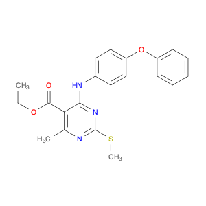 1457983-64-0 ethyl 4-methyl-2-(methylsulfanyl)-6-[(4-phenoxyphenyl)amino]pyrimidine-5-carboxylate