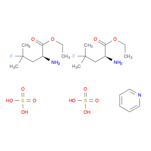 L-Leucine, 4-fluoro-, ethyl ester, compd. with pyridine, sulfate (2:1:2)