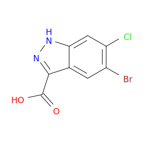 1H-Indazole-3-carboxylic acid, 5-bromo-6-chloro-