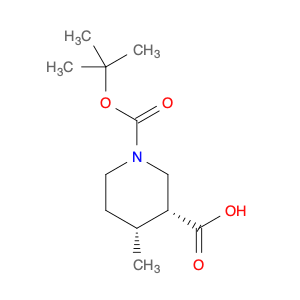 1,3-Piperidinedicarboxylic acid, 4-Methyl-, 1-(1,1-diMethylethyl) ester, (3R,4R)-rel-