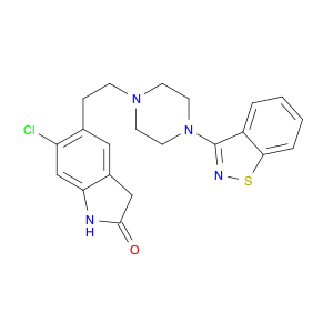 146939-27-7 2H-Indol-2-one, 5-[2-[4-(1,2-benzisothiazol-3-yl)-1-piperazinyl]ethyl]-6-chloro-1,3-dihydro-