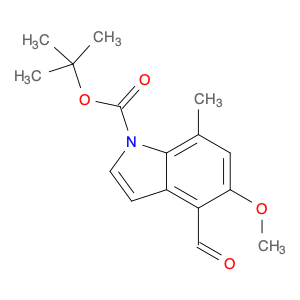 1H-Indole-1-carboxylic acid, 4-formyl-5-methoxy-7-methyl-, 1,1-dimethylethyl ester