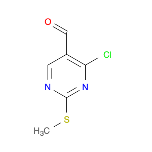 5-Pyrimidinecarboxaldehyde, 4-chloro-2-(methylthio)-