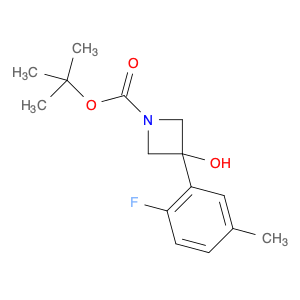 1493550-86-9 tert-butyl 3-(2-fluoro-5-methylphenyl)-3-hydroxyazetidine-1-carboxylate