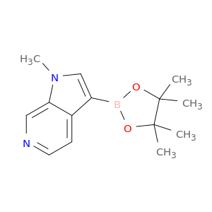 1501153-45-2 1H-Pyrrolo[2,3-c]pyridine, 1-methyl-3-(4,4,5,5-tetramethyl-1,3,2-dioxaborolan-2-yl)-