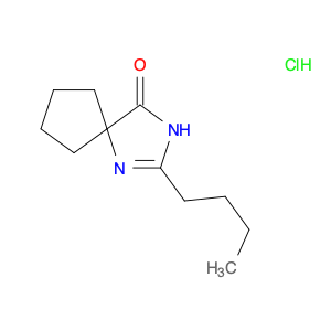 1,3-Diazaspiro[4.4]non-1-en-4-one, 2-butyl-, hydrochloride (1:1)