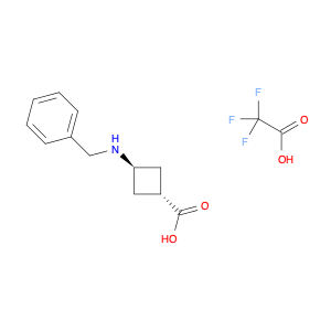 1523617-97-1 trans-3-(Benzylamino)cyclobutanecarboxylic acid compound with 2,2,2-trifluoroacetic acid (1:1)