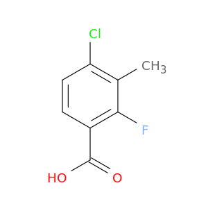 4-Chloro-2-fluoro-3-methylbenzoic acid