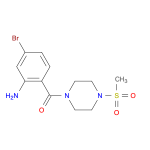 1539817-33-8 Methanone, (2-amino-4-bromophenyl)[4-(methylsulfonyl)-1-piperazinyl]-