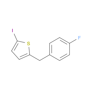 154355-88-1 Thiophene, 2-[(4-fluorophenyl)methyl]-5-iodo-