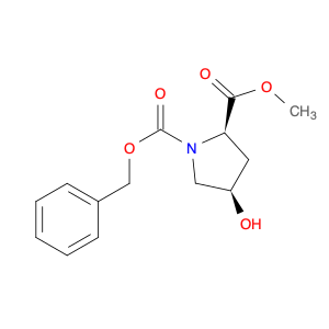 1,2-Pyrrolidinedicarboxylic acid, 4-hydroxy-, 2-methyl 1-(phenylmethyl) ester, (2R,4R)-