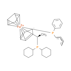 Ferrocene, 1-[(1R)-1-(dicyclohexylphosphino)ethyl]-2-(diphenylphosphino)-, (2R)-