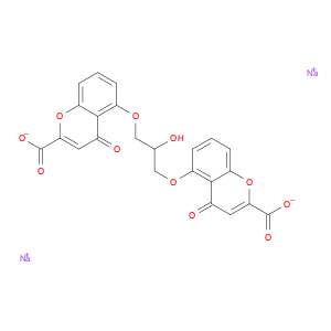 15826-37-6 4H-1-Benzopyran-2-carboxylicacid, 5,5'-[(2-hydroxy-1,3-propanediyl)bis(oxy)]bis[4-oxo-, sodium salt (1:2)