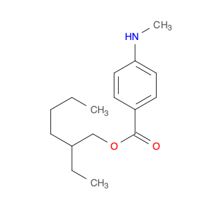 Benzoic acid, 4-(methylamino)-, 2-ethylhexyl ester