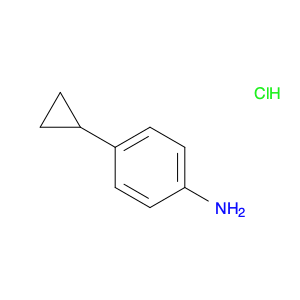 Benzenamine, 4-cyclopropyl-, hydrochloride (1:1)