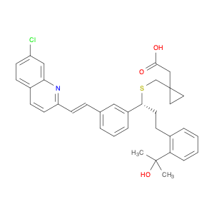 158966-92-8 Cyclopropaneacetic acid,1-[[[(1R)-1-[3-[(1E)-2-(7-chloro-2-quinolinyl)ethenyl]phenyl]-3-[2-(1-hydroxy-1-methylethyl)phenyl]propyl]thio]methyl]-