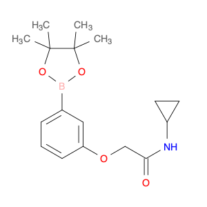 1595290-69-9 N-cyclopropyl-2-(3-(4,4,5,5-tetramethyl-1,3,2-dioxaborolan-2-yl)phenoxy)acetamide