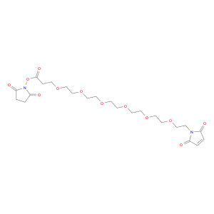 1599472-25-9 4,7,10,13,16,19-Hexaoxaheneicosanoic acid, 21-(2,5-dihydro-2,5-dioxo-1H-pyrrol-1-yl)-, 2,5-dioxo-1-pyrrolidinyl ester